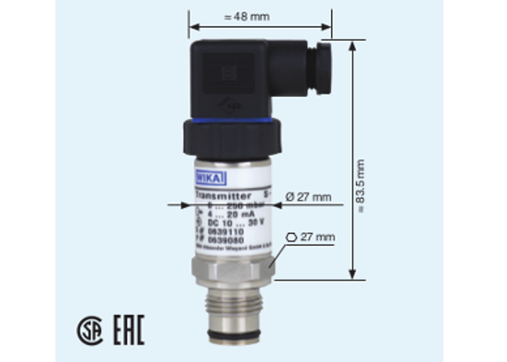 Flush pressure transmitter for viscous and solids containing media